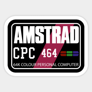 Retro Computer Games Amstrad CPC 464 Personal Computer Sticker